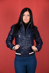 Image showing girl at jacket