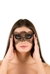 Image showing girl at mask