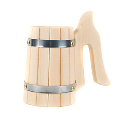 Image showing wooden handmade mug