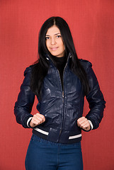 Image showing girl at jacket