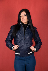 Image showing girl at jacket