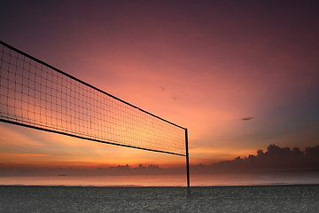 Image showing Sunrise volleyball