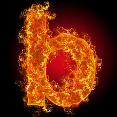 Image showing Fire small letter 