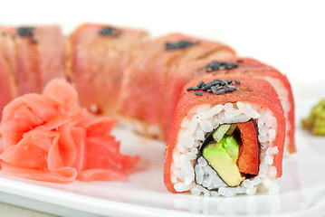 Image showing Fuji Sushi rolls