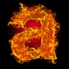 Image showing Fire small letter 