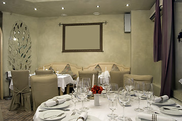 Image showing Restaurant hall 