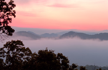 Image showing Dawn at Foothills Parkway, Great Smokey Mountains National Park, Tennessee. (12MP camera)
