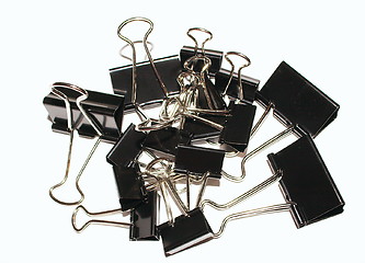 Image showing pile of binder clips
