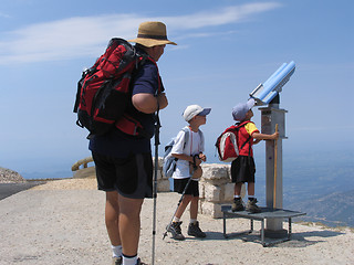 Image showing Hiking