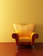 Image showing modern armchair 3D rendering