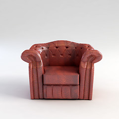 Image showing classic armchair 3D rendering