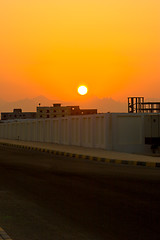 Image showing Sunset in Egypt