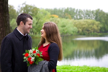 Image showing lovers talking