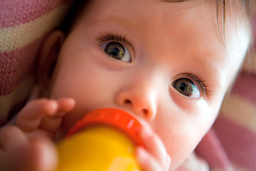 Image showing Baby eating