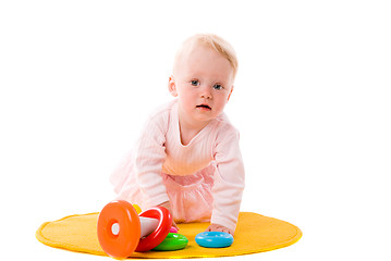 Image showing Baby playing