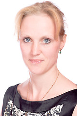 Image showing serious Blond woman