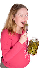 Image showing tasting pickle