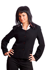 Image showing Young business woman