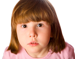 Image showing curious little girl