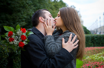 Image showing Kissing Couple