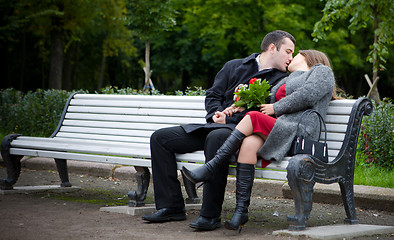 Image showing Kissing Couple