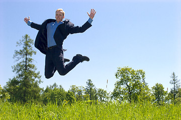 Image showing Jumping man