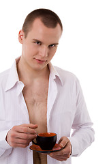 Image showing Man with cofee