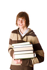 Image showing student holding books