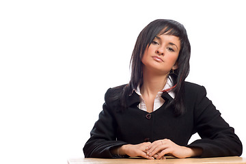 Image showing Young business woman