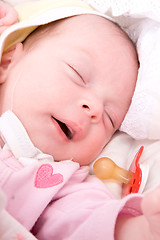 Image showing Sleeping babygirl