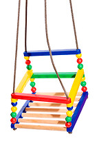 Image showing Colorful swing