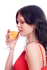 Image showing drinking wine