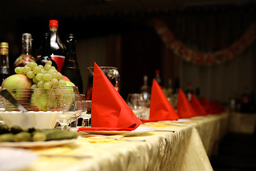 Image showing Restaurant table