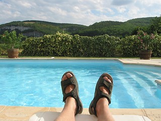 Image showing At the pool - Provence, France.