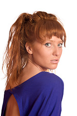Image showing young redhead woman
