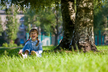 Image showing Laughing little girl
