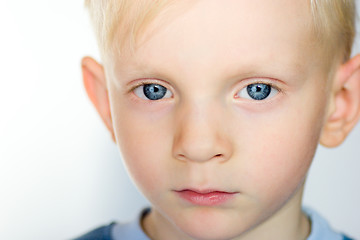 Image showing Serious boy