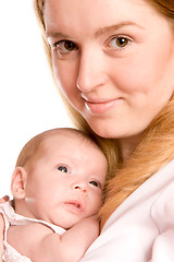Image showing mother holding baby