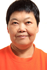 Image showing Portrait of a Happy 60s Senior Asian Woman 