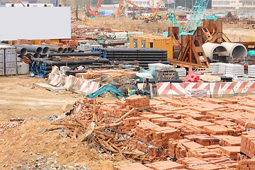 Image showing Construction site in Hong Kong