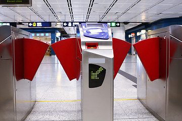 Image showing Entrance of railway station 