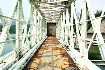 Image showing old rusty bridge