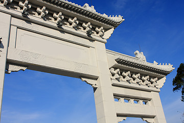 Image showing chinese monumental archway