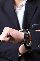 Image showing men's hand with a watch.