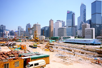 Image showing Construction site in Hong Kong