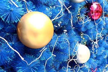 Image showing blue christmas background