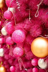 Image showing pink christmas background