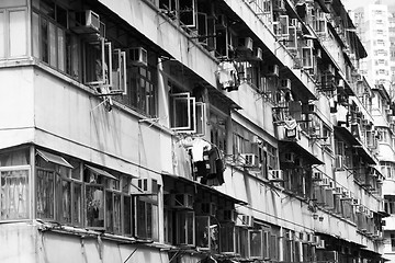 Image showing Old apartments in Hong Kong 