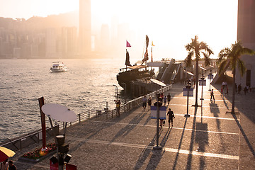 Image showing hong kong sunset