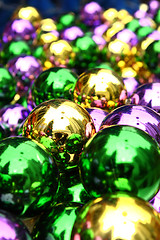 Image showing Color balls. bright colors background 